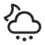 Weather Hail Night SVG Icon